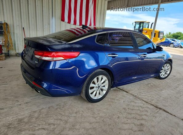 5XXGU4L38GG005245 2016 KIA OPTIMA Blue Rear right