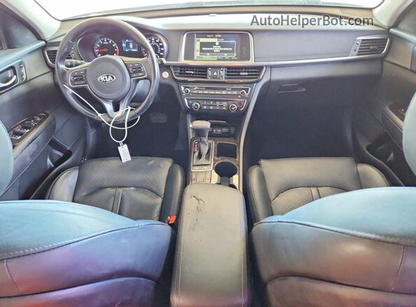 5XXGU4L38GG005245 2016 KIA OPTIMA Blue Dashboard view