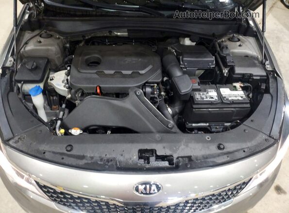 5XXGU4L38GG099997 2016 KIA OPTIMA Серый Вид задней части салона