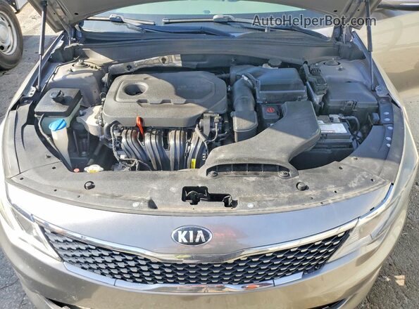 5XXGU4L39GG009496 2016 KIA OPTIMA Gray Widok wnętrza z tyłu