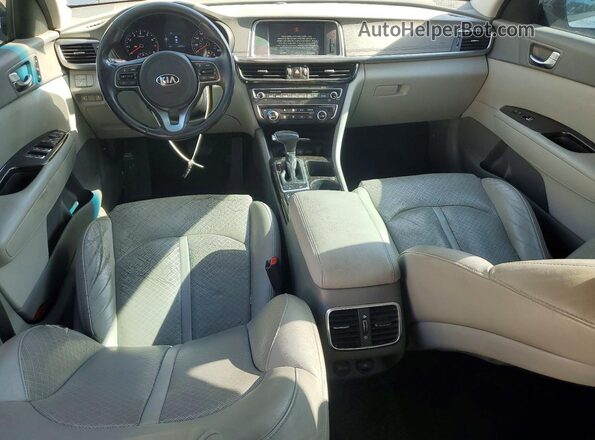 5XXGU4L39GG009496 2016 KIA OPTIMA Gray Widok deski rozdzielczej