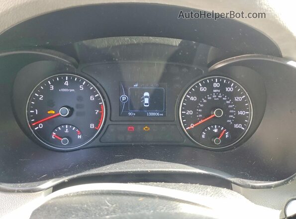 5XXGU4L39GG009496 2016 KIA OPTIMA Gray Widok zestawu wskaźników