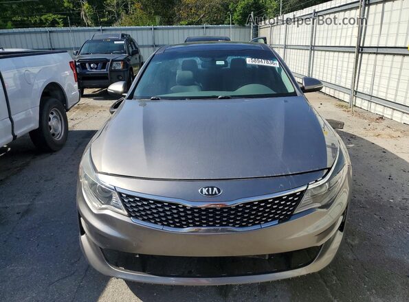 5XXGU4L39GG009496 2016 KIA OPTIMA Gray Widok z przodu