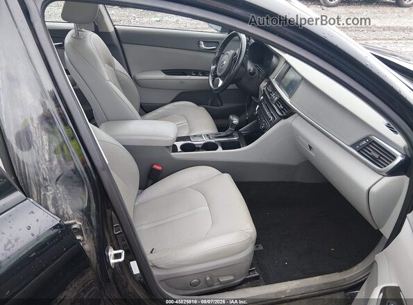 5XXGU4L39GG074672 2016 KIA OPTIMA Black წინა სალონის ხედი