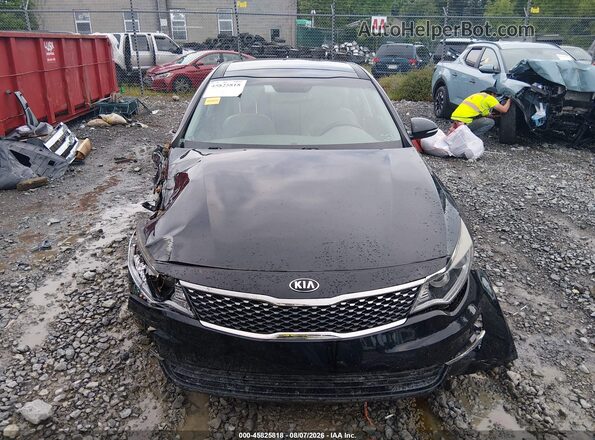 5XXGU4L39GG074672 2016 KIA OPTIMA Black უკანა სალონის ხედი