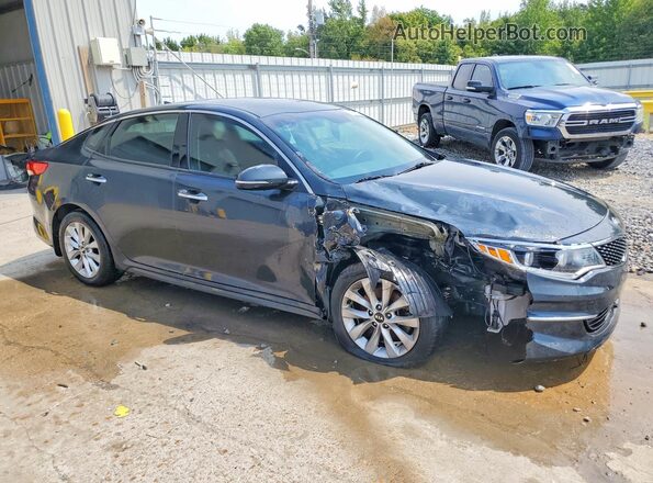 5XXGU4L39GG094677 2016 KIA OPTIMA Gray Vista interior delantera