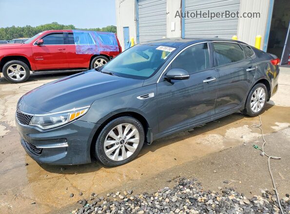 5XXGU4L39GG094677 2016 KIA OPTIMA Gray Trasero izquierdo