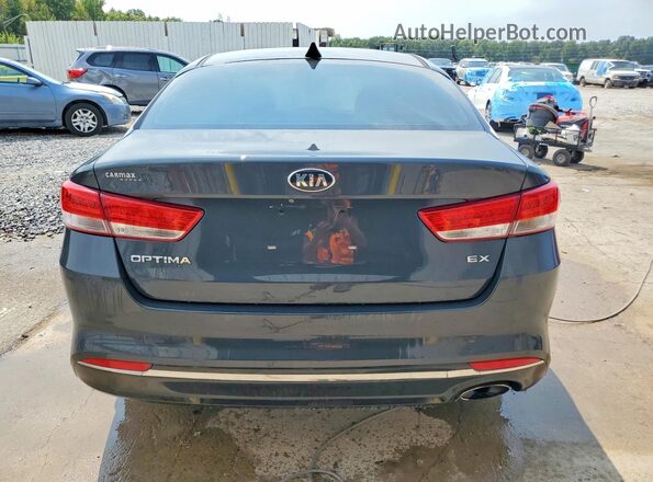 5XXGU4L39GG094677 2016 KIA OPTIMA Gray Vista del compartimento del motor