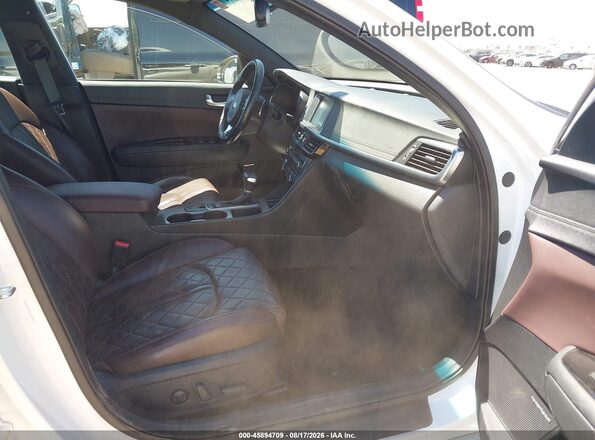5XXGV4L22JG195412 2018 KIA OPTIMA White Vista interior delantera