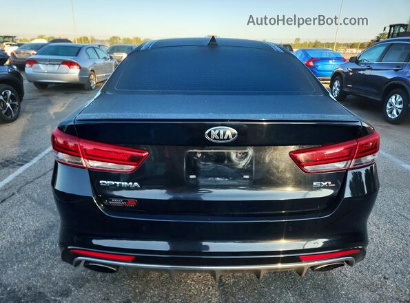 5XXGV4L23GG088510 2016 KIA OPTIMA Black უკანა ხედი