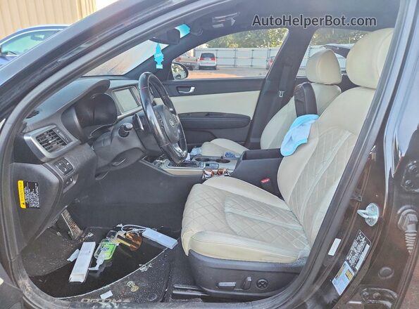 5XXGV4L23GG088510 2016 KIA OPTIMA Black წინა სალონის ხედი