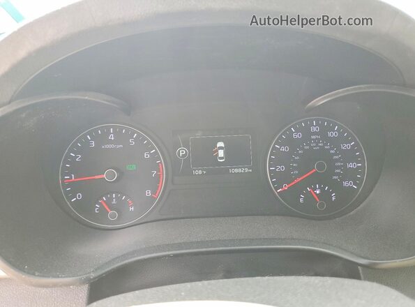 5XXGV4L2XGG031348 2016 KIA OPTIMA Белый Вид щитка приборов