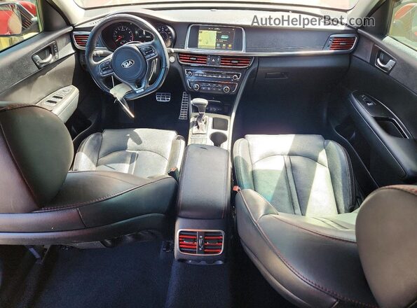 5XXGW4L21GG063151 2016 KIA OPTIMA Бордовый Вид панели приборов