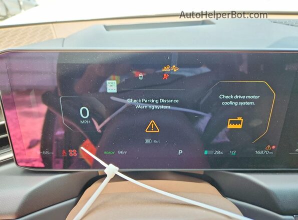 5XYAEFS59TG008663 2026 KIA EV9 Gray Вид щитка приладів