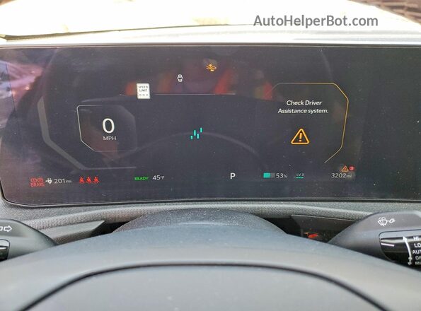 5XYC34JA5SG011883 2025 KIA EV6 Gray Widok zestawu wskaźników