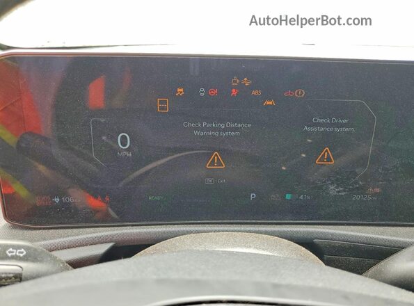 5XYC34JB1SG007368 2025 KIA EV6 Gray ხელსაწყოთა პანელის ხედი
