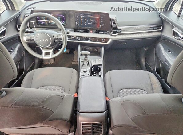 5XYK2CDF3SG320896 2025 KIA SPORTAGE White Dashboard view