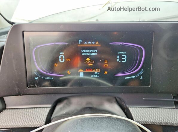 5XYK2CDF3SG320896 2025 KIA SPORTAGE White Instrument cluster view