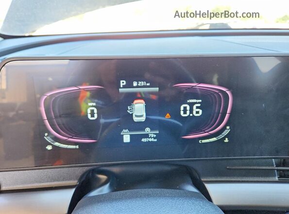 5XYK33AF1PG016524 2023 KIA SPORTAGE Black Սարքավորումների վահանակի տեսք