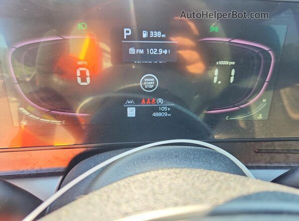 5XYK33AF1PG135710 2023 KIA SPORTAGE Charcoal Instrument cluster view
