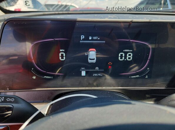 5XYK33AF8PG095903 2023 KIA SPORTAGE Blue Вид щитка приладів