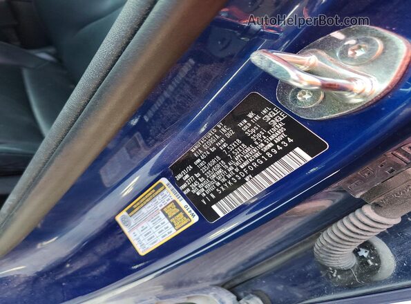 5XYK33DF0RG189434 2024 KIA SPORTAGE Blue VIN კოდის სტიკერის ხედი