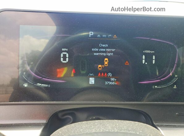 5XYK33DF0RG214753 2024 KIA SPORTAGE Blue Instrument cluster view