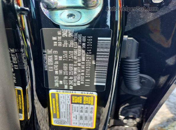 5XYK33DF2TG413066 2026 KIA SPORTAGE Black Вид наклейки з VIN-кодом