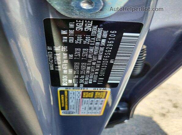 5XYK33DF6SG296106 2025 KIA SPORTAGE Gray Vista de la etiqueta del VIN