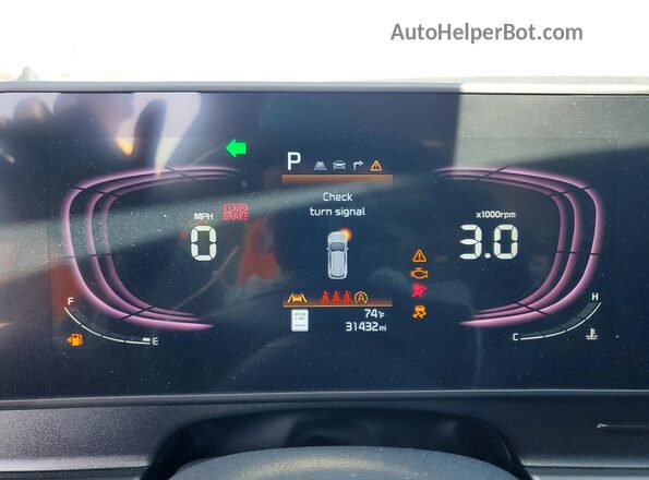 5XYK33DFXRG168686 2024 KIA SPORTAGE Gray ხელსაწყოთა პანელის ხედი