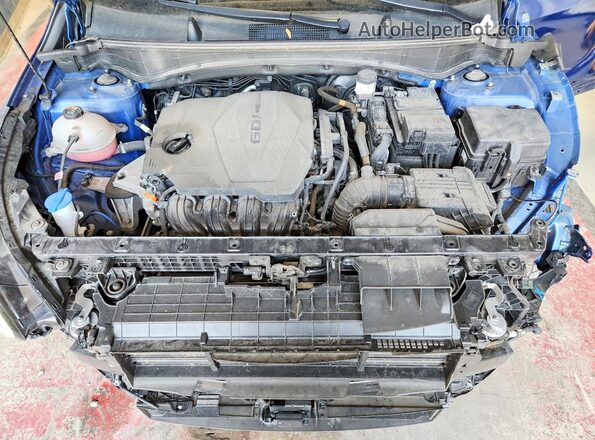 5XYK43AF3PG043768 2023 KIA SPORTAGE Blue ძრავის განყოფილების ხედი