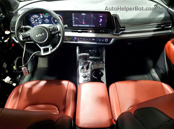 5XYK43AF5PG028267 2023 KIA SPORTAGE Black Dashboard view