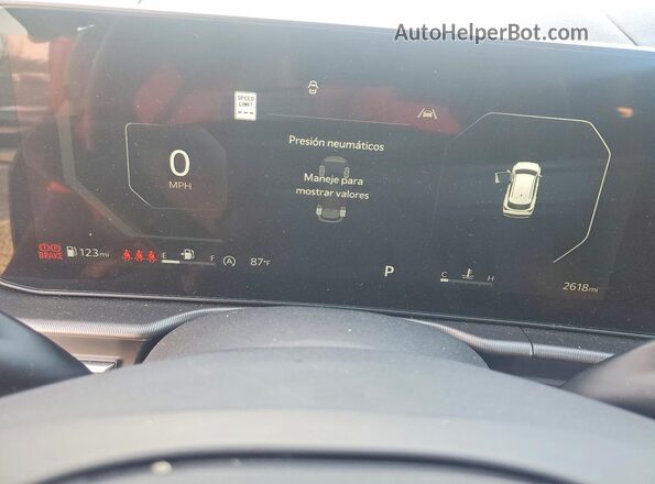 5XYK43DF1TG434911 2026 KIA SPORTAGE White ხელსაწყოთა პანელის ხედი