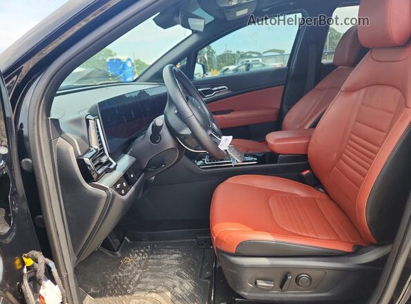 5XYK43DF4SG288938 2025 KIA SPORTAGE Black Front interior view