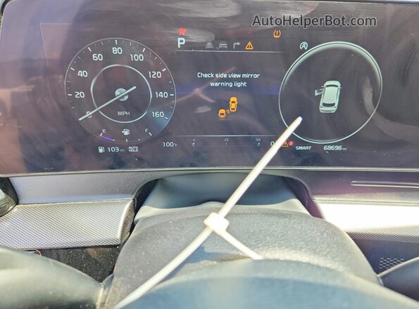 5XYK53AF1PG121848 2023 KIA SPORTAGE Silver ხელსაწყოთა პანელის ხედი