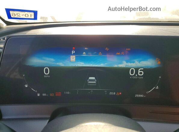 5XYK53AF3PG066917 2023 KIA SPORTAGE Silver Вид щитка приладів