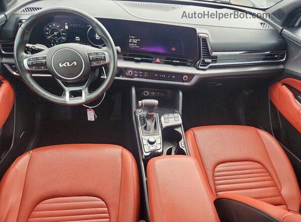 5XYK53AF4PG085752 2023 KIA SPORTAGE Gray Dashboard view