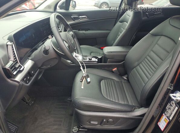 5XYK5CDF4SG305301 2025 KIA SPORTAGE Black Widok wnętrza z przodu