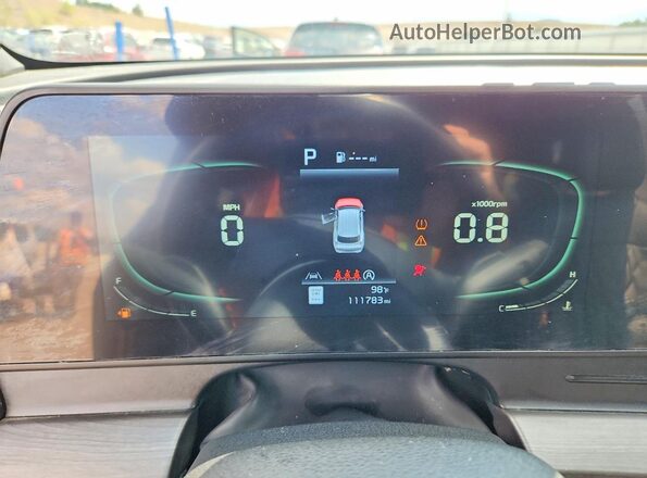 5XYK6CAF2PG074648 2023 KIA SPORTAGE Угольный Вид щитка приборов