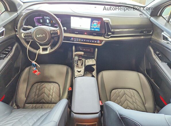 5XYK6CDF1RG177784 2024 KIA SPORTAGE White Dashboard view