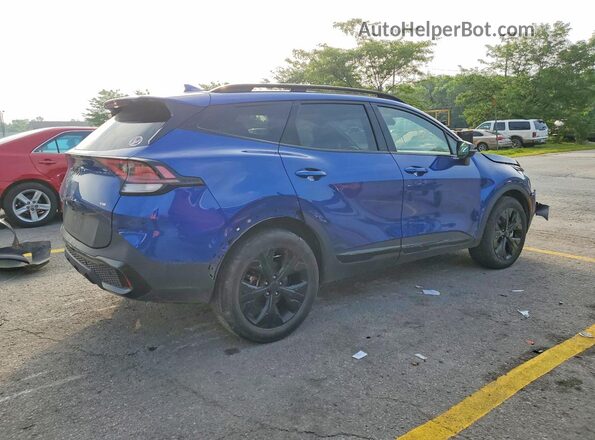 5XYK6CDF1SG289684 2025 KIA SPORTAGE Синий Задняя правая четверть