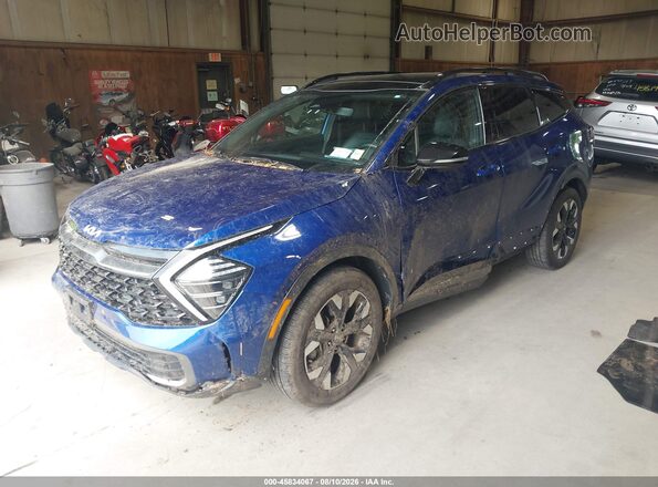 5XYK6CDF2RG163778 2024 KIA SPORTAGE Blue Առջևի ձախ երեք քառորդ տեսարան