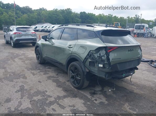 5XYK6CDF3SG255696 2025 KIA SPORTAGE Зеленый Задняя левая четверть