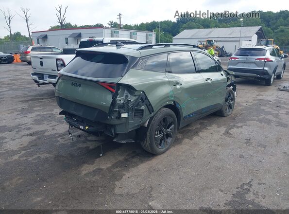 5XYK6CDF3SG255696 2025 KIA SPORTAGE Зеленый Задняя правая четверть