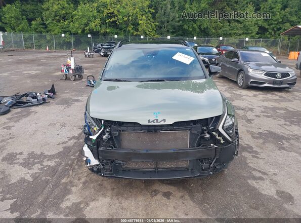5XYK6CDF3SG255696 2025 KIA SPORTAGE Зеленый Вид задней части салона