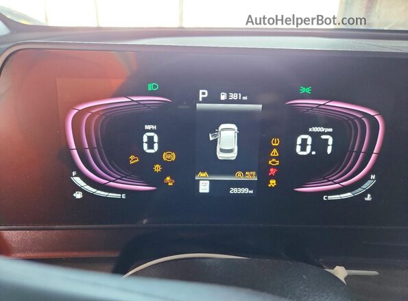 5XYK6CDF4SG251916 2025 KIA SPORTAGE Gray Instrument cluster view