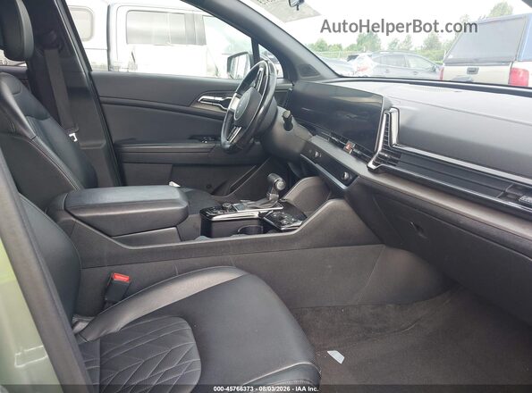 5XYK7CAF4PG027442 2023 KIA SPORTAGE Green Widok wnętrza z przodu