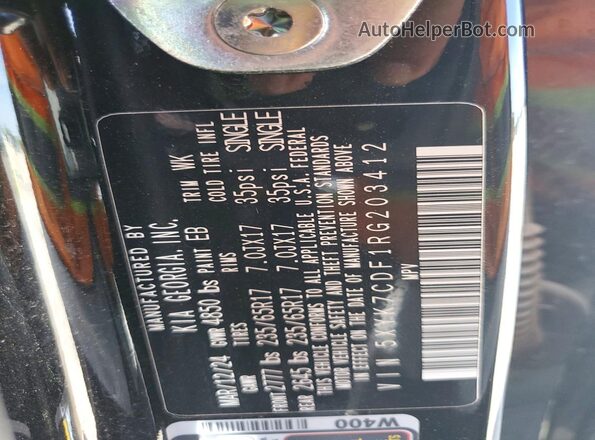 5XYK7CDF1RG203412 2024 KIA SPORTAGE Black ძრავის განყოფილების ხედი