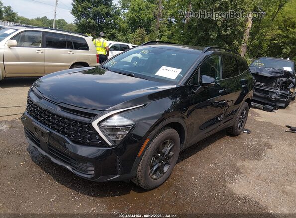 5XYK7CDF4SG278711 2025 KIA SPORTAGE Black Առջևի ձախ երեք քառորդ տեսարան
