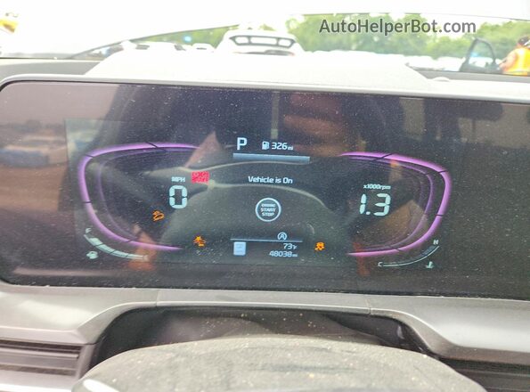 5XYP24GC8SG589943 2025 KIA TELLURIDE Gray Vista del cuadro de instrumentos